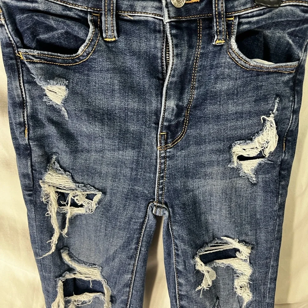 American Eagle next level stretch super hi rise jegging size 000 - Picture 3 of 7